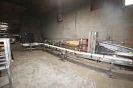 Curve S/S Conveyor, with (1) 90 Degree Turn, with (1) S/S Clad Motor, with Aprox. 12