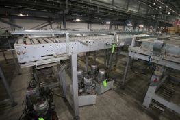 1-Section of Straight Roller Conveyor, Rolls to Ground Height: Aprox. 58-1/2