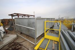 S/S Single Wall Traugh, with Pitched Bottom, Internal Dims.: Aprox. 15' L x 84