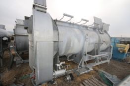 S/S Rotary Pre-Heater, Overall Dims.: Aprox. 24' L x 96