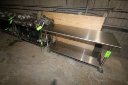 S/S Tables, Overall Dims.: 1-Aprox. 60