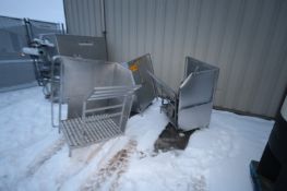 S/S Assorted Platforms, with Hand Rails & S/S Grating, Assorted Sizes (LOCATED IN APPLETON, WI) (