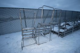 Ballymore Stairs, (2) 5-Step & (1) 4-Step, Some with S/S Portable Frames (LOCATED IN APPLETON,