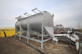 S/S Rotary Blancher, with S/S Bottom Discharge, Overall Dims.: Aprox. 22' L x 7' W x 142