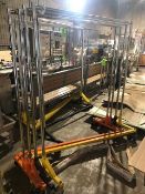 Z-Type Clothes Racks, Overall Dims.: Aprox. 5' L x 24