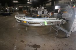 Multi-Conveyor 90 Degree Turn Conveyor, Overall Length: Aprox. 16' L, Belt to Floor Dims.: Aprox.