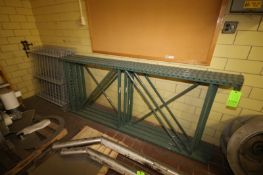 Pallet Racking Parts, Includes 4-Uprights, Aprox. 8' H, with 7-Cross Beams, Aprox. 8' L Pieces, with