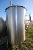 S/S 450 Gal. Vertical S/S Single Wall Tank, Aprox. 66