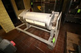 S/S Rotary Molder, with 5-Rows of 15 Molds, with Drive, Mounted on S/S Portable Frame (LOCATED IN