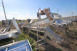 S/S Mesh Incline Conveyor, Aprox. 20' L, with Aprox. 18