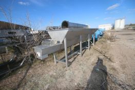 S/S Auger Feeder, with Aprox. 17' L, Mounted on S/S Frame (LOCATED IN GRAND ISLAND, NE) (Rigging,