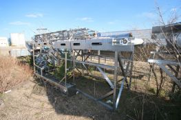 (2) Straight Sections of S/S Product Conveyor, Both Sections Aprox. 8' L, with Aprox. 68