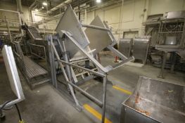 Afeco S/S Tote Dumper, S/N 93-1045, Pump Chamber Dims.: Aprox. 52