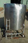 300 GALLON OPEN TOP JACKETED STAINLESS STEEL SANITARY MIXING TANK BY WILL FLOW CORP. SERIAL