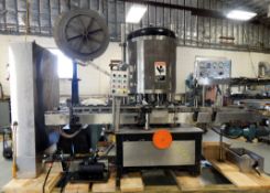 PNEUMATIC SCALE FULLY AUTOMATIC ROTARY 6 HEAD PLUGGER/CAPPER, SERIAL # 23647. FEATURES