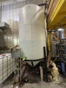 APPROX. 1,500 GALLON CONE-BOTTOM POLY TANK FOR DI WATER STORAGE