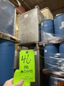 (2) CLAWSON 549 GALLON S/S STORAGE TANK / TOTE, 42