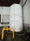 SII DESIGN PLASTIC SYSTEMS 8,500 GALLON POLY STORAGE TANK, APPROX. 1 YEAR OLD