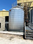 Precison Stainless Aprox. 18,000 Gal. S/S Dome Top Cone Bottom Tank, S/N 992295-1, PO Box