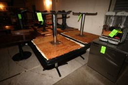 (1) Square Table Top Tables, with Plastic Top (Located in Adamstown, PA--New Roof Warehouse)
