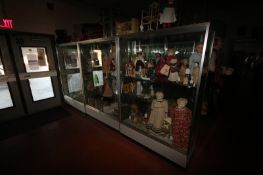Glass Display Cases, Overall Dims.: Aprox. 48
