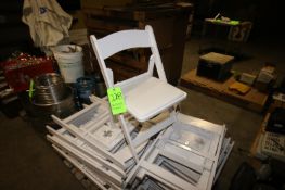 (24) White Chairs, Overall Dims.: Aprox. 18