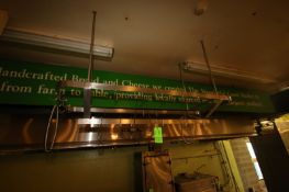 S/S Ceiling Mounted Pot Rack, Overall Dims.: Aprox. 70