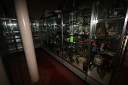 Glass Display Cases, Overall Dims.: Aprox. 60