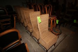 (6) Straw Chairs, Overall Dims.: Aprox. 17