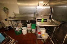 American Dish Service, M/N L-90-3D-10, S/N 44506, with (2) S/S Tables Discharges (Located in