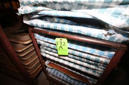 Cart with (15) Folding Tables, Table Dims.: Aprox. 8' L x 24