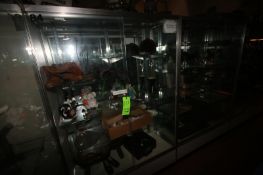 Glass Display Cases, Overall Dims.: Aprox. 60