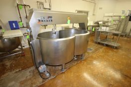 CVR 290 Gal. Double OO Cheesevat, S/N 0708019706, Includes Pump, Overall Dims.: Aprox. 8' L x 53