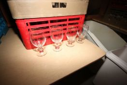 4-Racks of Dinner Glasses, Overall Depth of Glass: Aprox. 4