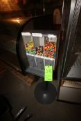 Triple Compartment Candy Dispenser, Overall Height: Aprox. 48