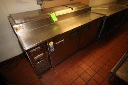 Everest S/S Refrigerated Salad Stand, with 2-S/S Lid Compartments, Overall Dims.: Aprox. 71-1/2