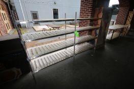 S/S 4-Shelf Unit with (1) S/S Table with Bottom Shelf (Located in Adamstown, PA--Beer Garden