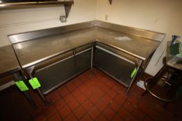 S/S Corner Table, Overall Dims.: Aprox. 72