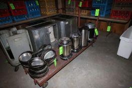 Wooden Push Cart, Overall Dims.: Aprox. 77