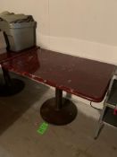 (4) Marble Type Table Tops, Top Dims.: Aprox. 46