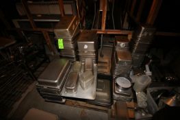 Lot of Assorted S/S Inserts & Plastic Containers, On 4-Pallets (Located in Adamstown, PA--New Roof