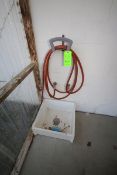 Wall Mounted Hose Holster with Floor Tub, Floor Tub Internal Dims.: Aprox. 22
