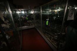 Glass Display Cases, Overall Dims.: Aprox. 48
