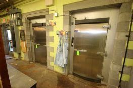 2-Door Walk-In Refrigerator & Freezer, Overall Dims.: Aprox. 173-1/2