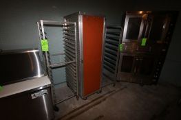 (2) S/S Pan Racks with (1) Enclosed Unit, Overall Dims. of Rack: Aprox. 26