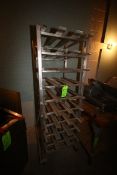 Aluminum Can Rack, with Slanted Shelving, Overall Dims.: Aprox. 34-1/2