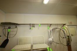S/S Wall Mounted Rack, Overall Dims.: Aprox. 13' L x 12