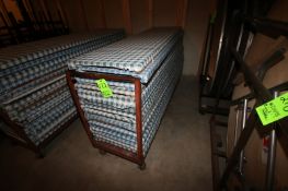 Cart with (15) Folding Tables, Table Dims.: Aprox. 8' L x 24