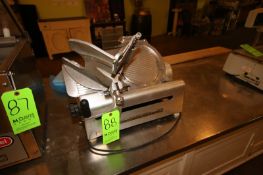 Globe S/S Gravity Feed Deli Slicer,, with S/S Blade (Located in Adamstown, PA--Upper Bakery)