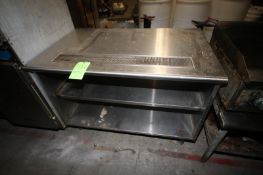 S/S Counter with Top Drain, Overall Dims.: Aprox. 48
